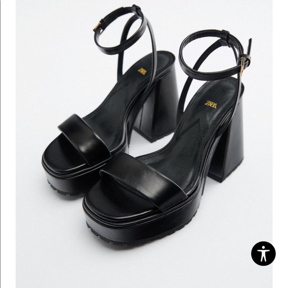 zara high heeled platform sandals